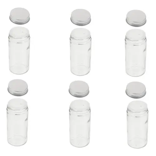 Produktbild: TOPBATHY 6St Rolle für den einzug lagercontainer Salz und Pfeffer Gewürzstreuer Süßigkeitenspender Süßigkeitenbehälter Gewürzflaschen Gewürztöpfe für die Küche Glasflasche Gewürze