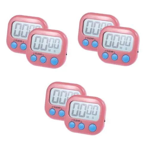 Produktbild: TOPBATHY 6 STK magnetische ultradünne Uhr Countdown Uhr digital zeitschaltuhr Digitale Zeitschaltuhr für Kinder Timer zum Kochen Kinderwecker herrenuhren digitaler Küchentimer Küchenwecker