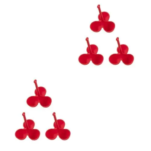 Produktbild: TOPBATHY 6 Stk Eier pochieren Gestell Küchenutensilien Mikrowellen eierwilderer kocher kochender Eiertopf Eierkuchen Eierkocherhalter Eierdampfer gekocht kleine Herd rot