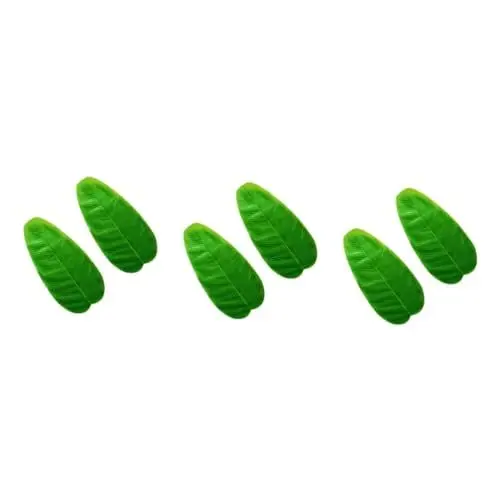 Produktbild: TOPBATHY 6 STK Hawaii-Tischset Stoff Tischset wasserdichtes Tischset Trolley-Zubehörhalter Esstisch Pads kuchentisch Desk pad Tischsets Geschirrmatte Bananenblatt Tischset Grill Tischdecke