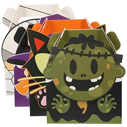 Produktbild: TOPBATHY 72 Stk Halloween-süßigkeiten-box Multifunktionaler Süßigkeitenbehälter Tragbarer Süßigkeitenbehälter Halloween-süßigkeitshalter Süßigkeitenbehälter Für Den Haushalt Weißer Karton