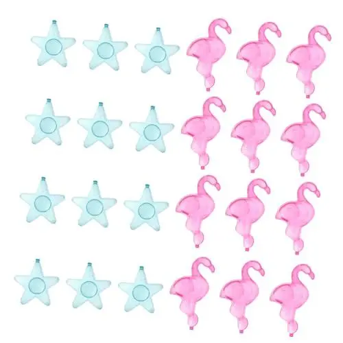 Produktbild: TOPBATHY 80er-pack Wiederverwendbare Formen in Stern- Und Flamingoform Für Mixgetränke