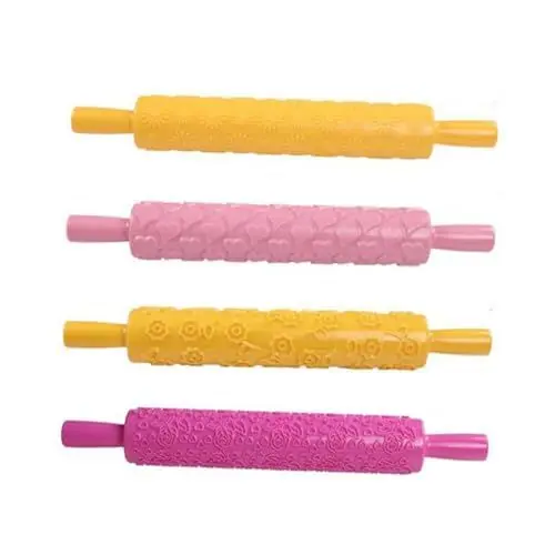 Produktbild: TOPBATHY 8St Teigrolle Mehrfachwerkzeug trimmen Kuchen Werkzeuge Walzenform Acrylgehäuse Drucken fondantrollen DIY Backwerkzeug Nudelholz geprägte Form Multifunktion Schimmel Scrollrad