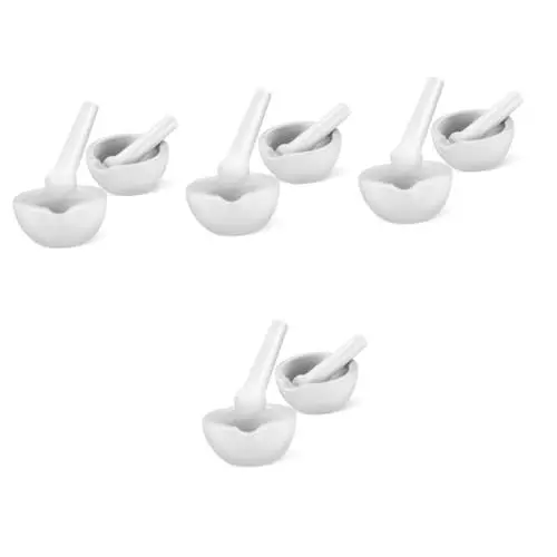 Produktbild: TOPBATHY Porzellanmörser 8 Sets Mahlschüssel Set Und Stößel Kleine Schüssel Mit Stößel Kleine Mörser Aus Porzellan Stößel Mahlschüssel Aus Keramik Für Lebensmittel Minimörser Mit Stößel Klein