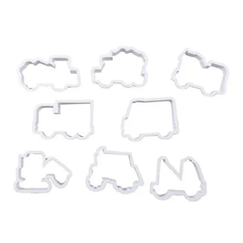 Produktbild: TOPBATHY 8 Stücke Auto Transport Form Plätzchenbackformen Backen Kuchen Dekorieren Kit Plätzchenformen Zum Backen