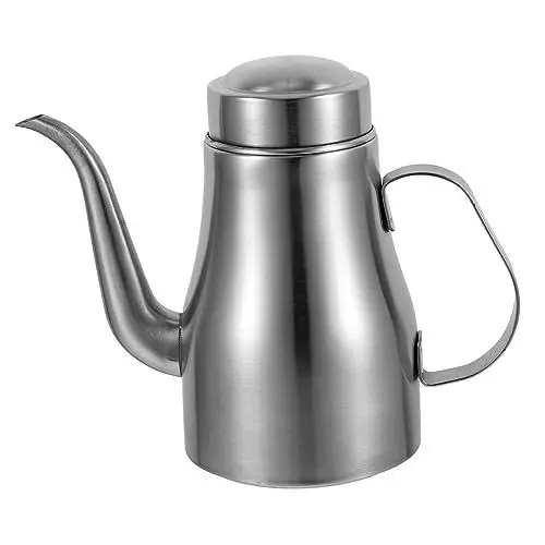 Produktbild: TOPBATHY Edelstahl Öltopf Olivenölspender Multifunktionsflasche Haushalts Ölflasche Essig Spenderflasche Edelstahl Ölflasche Saucenbehälter Auslaufsichere Ölflasche