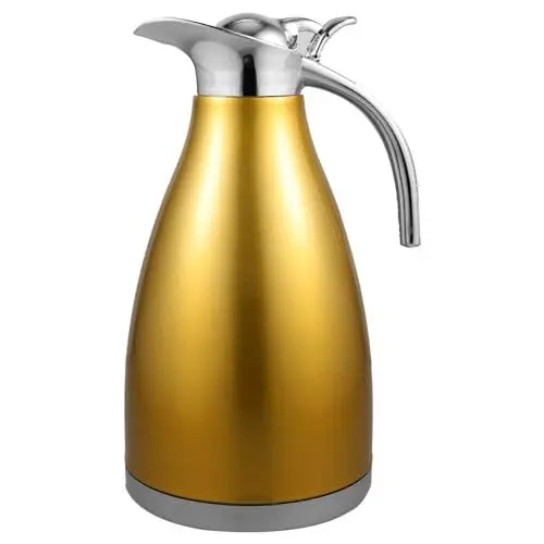 Produktbild: TOPBATHY Isolierte Kaffeekanne Edelstahl Wasserkocher Warmhaltekanne Für Tee