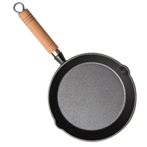 Produktbild: TOPBATHY Gusseisenpfanne Pfanne Antihaftbeschichtung Flach Stabil Für Omeletts Pfannkuchen
