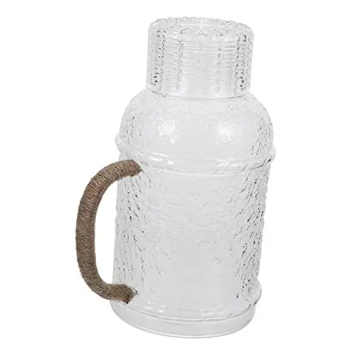 Produktbild: TOPBATHY Glaskrug Mit Deckel Für Den Kühlschrank Große Größe Hitzebeständig Geeignet Für Wasser Tee Perfekt Für Den Täglichen Gebrauch