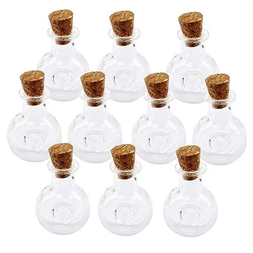 Produktbild: TOPBATHY 10stücke Mini Glasflaschen Mit Korken Klare Für Dekoration Und Kreative Projekte Als Wunschflaschen Parfümbehälter Für Kleine Aufbewahrung