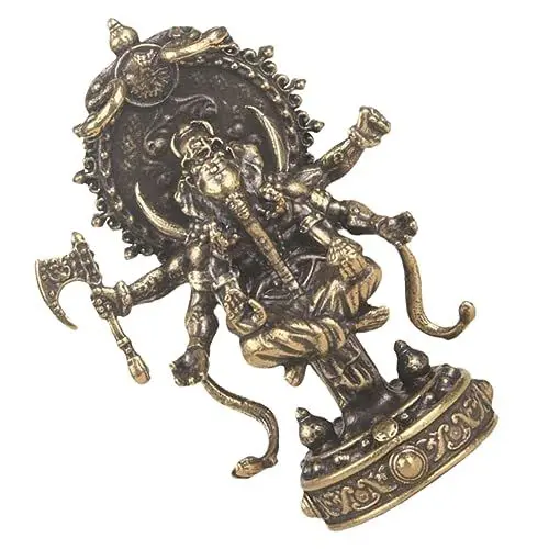 Produktbild: TOPBATHY Skulptur 6-armig Bronze Idol für Büro Zuhause Tempel Elefant