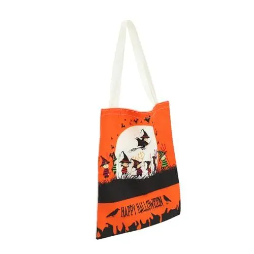 Produktbild: TOPBATHY Halloween-süßigkeitsbeutel Halloween-geschenktüten Mini-halloween-süßigkeitshalter Mini-geschenktüten Süßes Oder Saures Süßigkeitentüten Halloween-einkaufstasche Segeltuch
