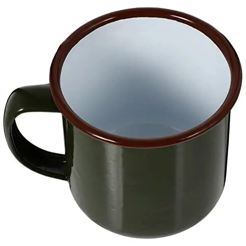 Produktbild: TOPBATHY Kaffeebecher 1PCS Emaille Camping Becher Bunt Metall Camping- Becher mit Kleinen Klassischer Look Tee Tasse Wassertrink- Trinkbecher für Heimnutzung//Party Camping Camping Geschirr