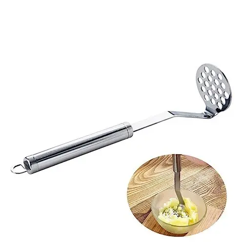 Produktbild: TOPBATHY Ergonomische Kartoffelpresse Kartoffelstampfer Aus Edelstahl Mit Komfortgriff Für Den Heimgebrauch