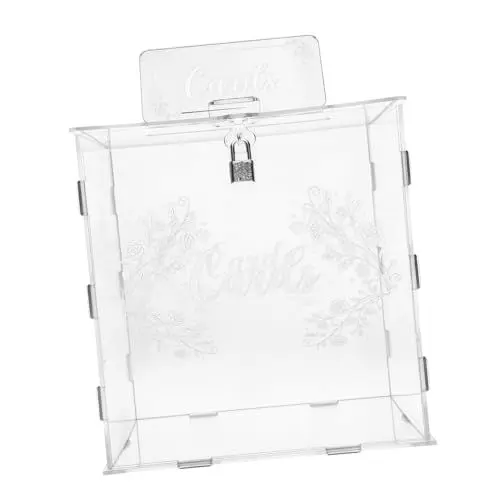 Produktbild: TOPBATHY Andenkenbox Hochzeitsdekor Acryl Kartenbox Für Karten Geld Hochzeitsfeier Karten Aufbewahrungsbox