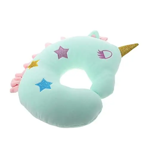 Produktbild: TOPBATHY Nackenkissen Mit Niedlichem Einhorn-Design Tragbares Nackenkissen Für Büro Und Reisen Waschbarer Bezug Für Optimalen Komfort Und Nackenschutz Für Unterwegs Und Zuhause