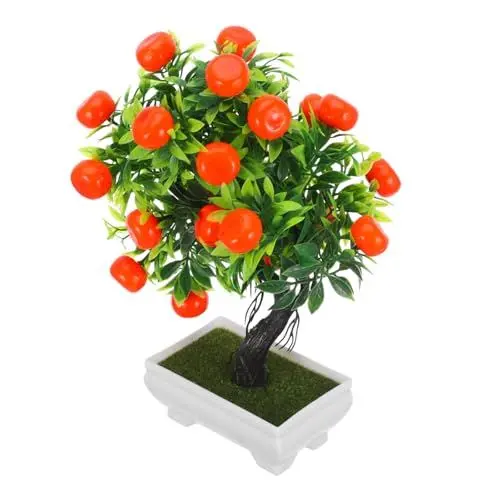 Produktbild: TOPBATHY Künstlicher Obstbaum Orangenbaum-Bonsai Orangenbaumdekor Für Zu Hause Künstliche Feng-Shui-Pflanzen Obstbaum-Bonsai- Künstlicher Orangenbaum Mandarine Plastik Büro Requisiten