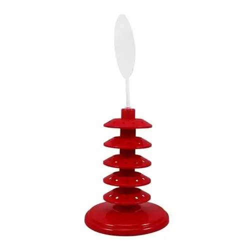 Produktbild: TOPBATHY Lutscherhalter Bh Bügellos Tischdeckenklammern Halterung Anzeige Cake-pops-halter Mehrschichtiges Präsentationsregal Zartes Lollipop-rack Desktop-präsentationsständer Rot Pp