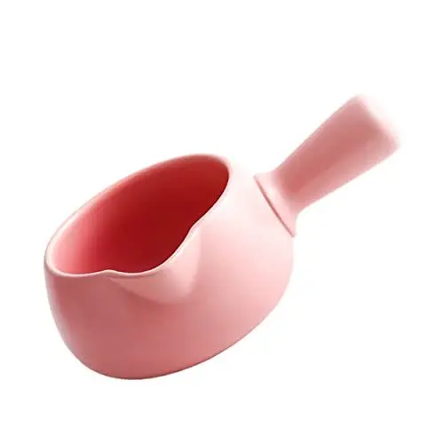 Produktbild: TOPBATHY Milchtopf aus Keramik gebraten Snack-Schüssel pfanne keramik ceramic pan Wasserkrug Bratpfanne Milcherhitzertopf Suppentopf Rostfreier Stahl Ofen Babycreme Kochtopf Kind Nudeltopf