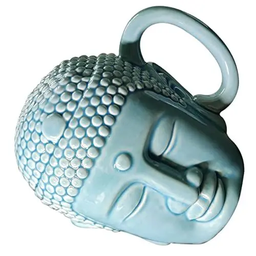 Produktbild: TOPBATHY My Buddha Porzellantasse Wasserkrug Keramik Keramiktasse zum Kaffeetrinken kaffeekanne kaffeekännchen café Teetasse Espressotasse Kaffeebecher aus Keramik Kaffeebecher mit Henkel