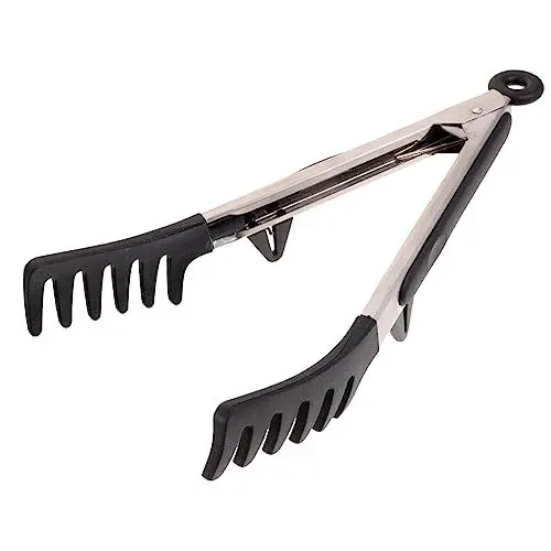 Produktbild: TOPBATHY Nudelklammern Küchen Spaghettizange Küchen Lebensmittelklammer Ergonomische Lebensmittelzange Haushalts Nudelzange Wiederverwendbare Spaghettizange Multifunktions