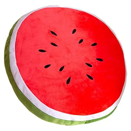 Produktbild: TOPBATHY Obst-Kissenbezug Sofaüberwurf Süße Kissenbezüge Weiches Rückenkissen Obstkissenbezüge Dicke Stuhlpolster Kissenpolster Für Stühle Akzentkissen Wassermelone Geschenk Plüsch