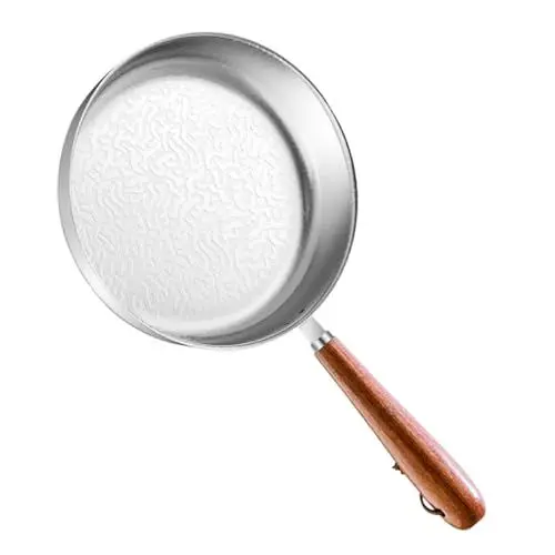 Produktbild: TOPBATHY Pfanne Aus Edelstahl Tragbar Mini-pfanne Antihaftbeschichtet Sicherer Griff Zum Braten Von Eiern Pfannkuchen