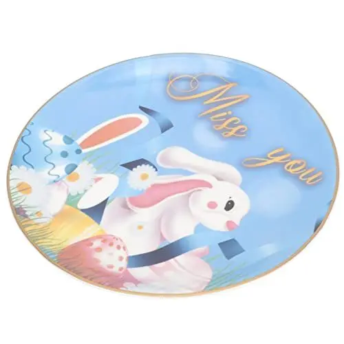 Produktbild: TOPBATHY Cartoon Ostern Party Gericht Servierplatte Dessert Platten Porzellan Dekorative Keramik Platte