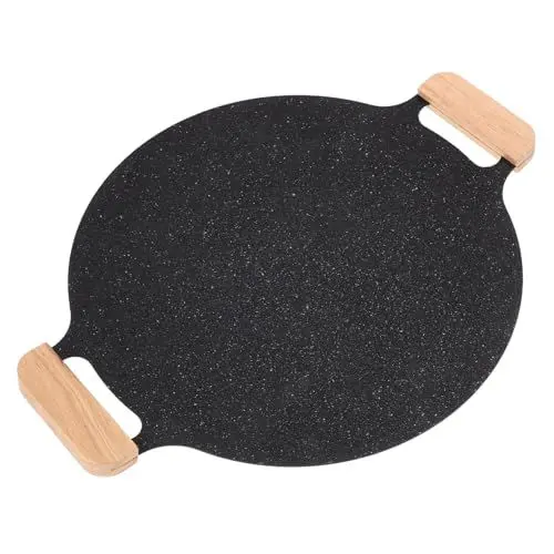 Produktbild: TOPBATHY Portable Grillpfanne Mit Antihaftbeschichtung Große Grillplatte Für Koreanisches Barbecue Für Camping Und Heimgebrauch Vielseitig Einsetzbar Für Fisch Und