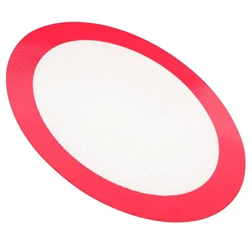 Produktbild: TOPBATHY Rutschfeste Silikon Backmatte Für Pizza Kuchen Und Gebäck Hochtemperaturbeständig Wiederverwendbar Antihafteigmatte Für Küche