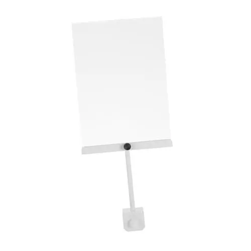 Produktbild: TOPBATHY Preisschild Königlich Ständerschildhalter Marketingbedarf Tischzelte Rack-etiketten Schilderclips Zur Anzeige Handwerksausstellung Display Papierständer Weiß Aluminiumlegierung