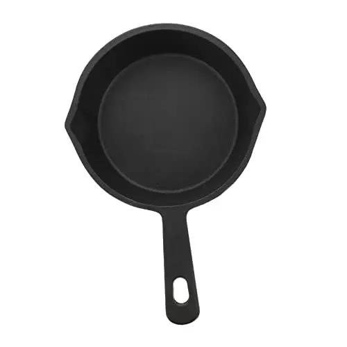Produktbild: TOPBATHY Mini-bratpfanne Mit Antihaftbeschichtung Gusseisenkonstruktion Induktionsherdgeeignet Für Pfannkuchen Omeletts Und Sandwiches Schwarz