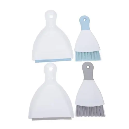 Produktbild: TOPBATHY Satz Reinigungswerkzeuge Kehrset Mini Kehrbesen tastaturbürste Mini Kehrblech und Bürsten Set für Haustierkäfige Fegen Mini-Staubpfanne Outdoor Besen Kehrschaufel Detailpinsel Abs
