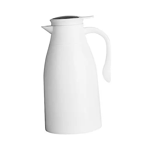 Produktbild: TOPBATHY Thermoskanne isolierflasche termosflasche doppelwandiges Vakuum Wasserkocher Thermoflasche Wasserflasche intelligent Kaffeeflasche Wärmflasche Vakuumflasche Student Kieselgel Weiß