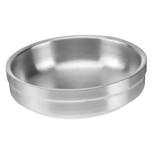 Produktbild: TOPBATHY Robuste Gewürzschale Aus Edelstahl 9 Cm Runder Teller Zum Servieren Von Gewürzen