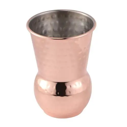 Produktbild: TOPBATHY 400ml Rose Gold Kupfer Wein Tasse Highball Schuss Tasse Gläser Bar Party Zubehör