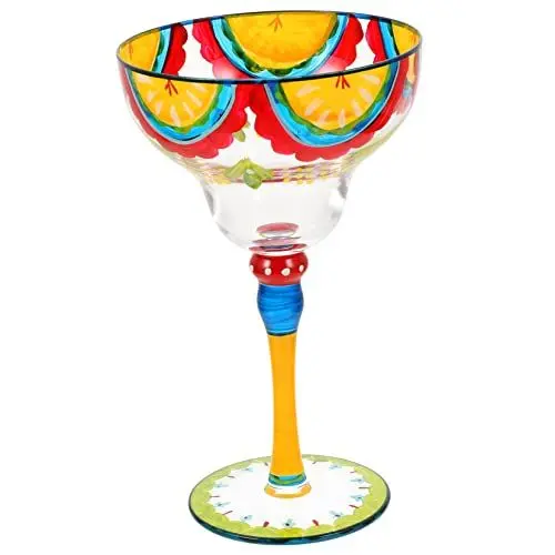 Produktbild: TOPBATHY Weinglas Margarita-Gläser ohne Stiel dekorative Weingläser küchendekoration küchendeco Wohnkultur Trink Gläser bemaltes Margarita-Glas Bemaltes Cocktailglas Whiskey Glas