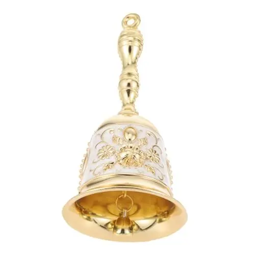Produktbild: TOPBATHY bescherung weihnachten weihachtsgeschenk weichnachtsgeschke weinachtsgeschenk manuelle Restaurantglocke Retro-Rufglocke klingelschild Handglocke aus Metall Speisekammer-Handglocke