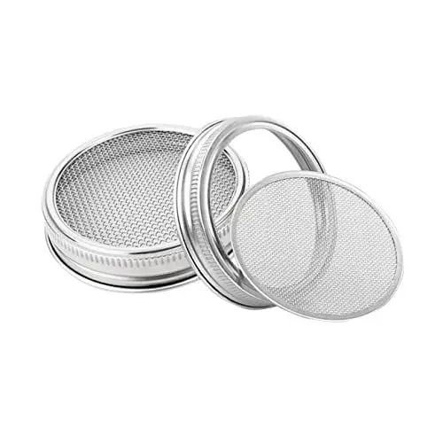 Produktbild: TOPBATHY Jar Keimung Deckel Set Breite Öffnung Sprießen Können Edelstahl Deckel für Wachsen