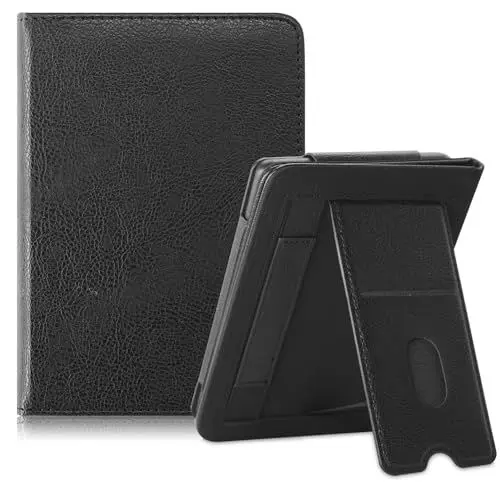 Produktbild: TOPCASE Hülle für Kobo Clara Colour/BW/Kobo Clara 2e/Tolino Shine 4 eReader 6 Zoll mit Standfunktion und Kartensteckplatz,Schwarz