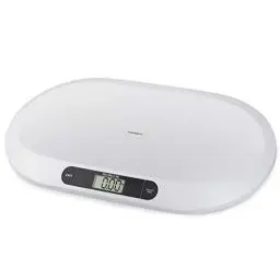 Produktbild: Topcom WG-2490 Babywaage, 20 kg Fassungsvermögen, auch für Kleintiere geeignet, 1 Stück (1er Pack), Weiß