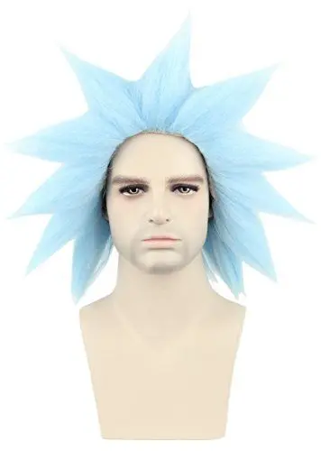 Produktbild: Topcosplay Blaue kurze Perücke für Cosplay Erwachsene Halloween Kostüm Party Perücken