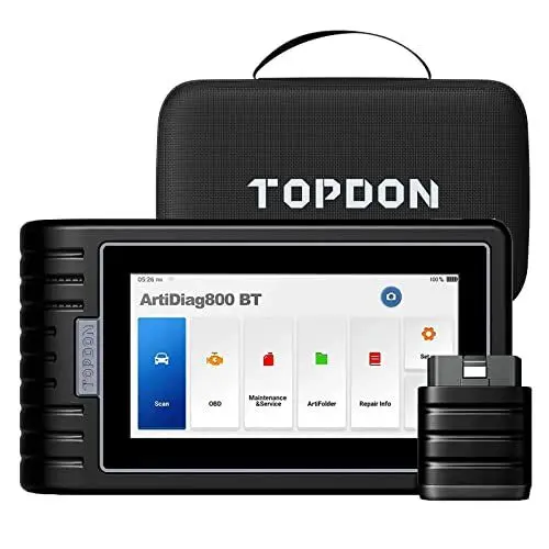 Produktbild: TOPDON ArtiDiag800 BT 2 OBD2 Diagnosegerät, All-System-Diagnose-Tool mit 28+ Wartungsfunktionen, FCA-Gateway-Zugang & CAN-FD-Protokoll, drahtlose Bluetooth-Diagnose, Lebenslange Updates inklusive