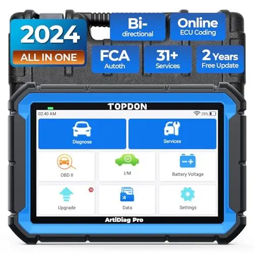 Produktbild: TOPDON Diagnosegerät Auto ArtiDiag Pro, Online-Codierung&Bidirektionale Steuerung, Vollständige Systemdiagnose auf OE-Ebene, 35+Servicefunktionen, 2 Jahre kostenloses Update