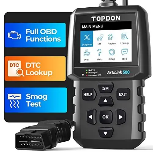 Produktbild: TOPDON AL400 OBD2 Diagnosegerät, OBDII Diagnosewerkzeug mit Vollständigen OBD2 Funktionen, DTC Suche, Kostenlose Updates