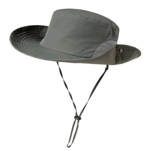 Produktbild: TOP-EX Sommer Sonnenhüte Golf Bucket für Männer mit Großem Kopf Breiter Rand Boonie Safari Wasserdicht Strand UPF50+ Angeln Wandern Dunkelgrau X-Groß XX-Groß XL XXL