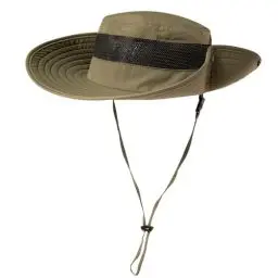 Produktbild: TOP-EX Sonnenhut für Damen und Herren UPF 50 - Breitkrempe, wasserdicht, atmungsaktiv und verstellbar für Sommer, Angeln, Wandern, Safari - Leichter und klein verpackbarer Outdoor-Hut Grün M/L