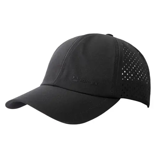 Produktbild: TOP-EX XL/XXL Atmungsaktivem Baseball Cap Herren UV-Schutz Sommer Kappe Sonnenhut Basecap Running Cap Sports Golf Cap 95556-Schwarz XL/XXL