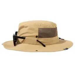 Produktbild: TOP-EX XL/XXL Sonnenhut Herren Wasserdicht Sonnenschutz Mütze mit Sonnenbrillenhalter Breite Krempe Outdoor Trekking Hut mit Nackenschutz Safari Sommer Mütze Faltbar 94603_Khaki L/XL