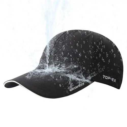 Produktbild: TOPEX XL/XXL wasserdichte Baseball Cap Herren Damen Running Cap Basecap Sports Golf Cap - Sonnenschutz Regenschutz Faltbar Leicht Navy Blau M/L